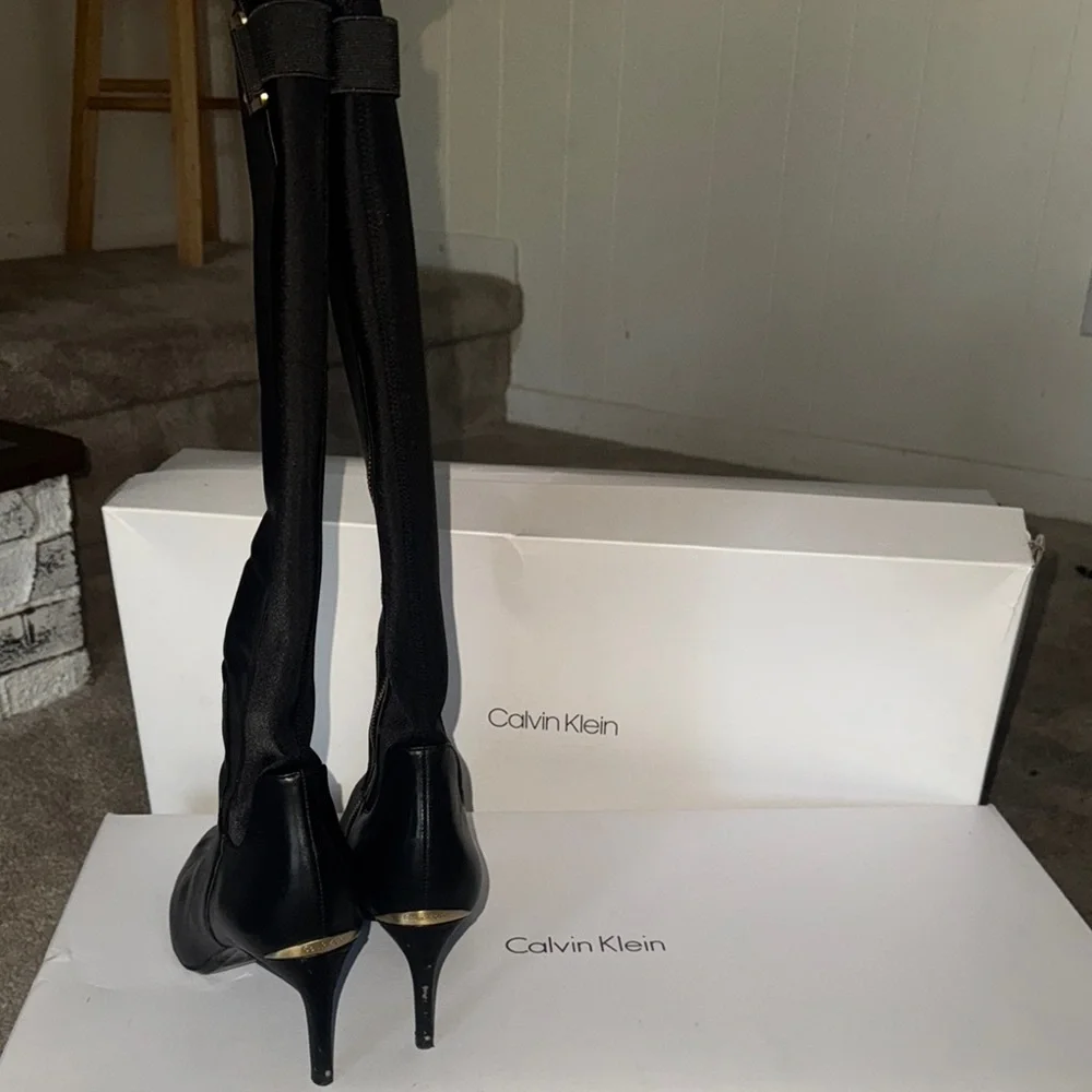 Calvin Klein Women's Black Knee-High Boots - Picture 5 of 5